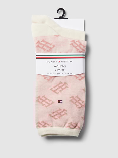 Tommy Hilfiger Sokken met labeldetails in een set van 2 paar Roze - 3