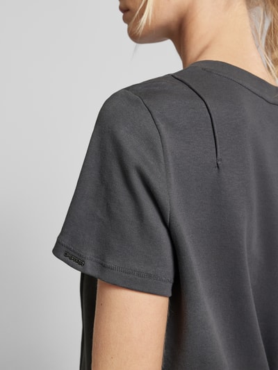 G-Star Raw T-Shirt mit Rundhalsausschnitt Modell 'Pintucked' Anthrazit 3