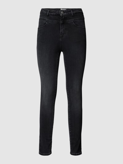 BOSS Orange Skinny Fit Jeans mit Label-Patch Modell 'Sienna' Anthrazit 2