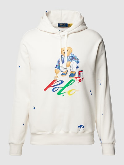 Polo Ralph Lauren Hoodie mit Label-Motiv-Print Weiss 2