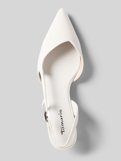 Tamaris Pumps van echt rundleer Wit - 3