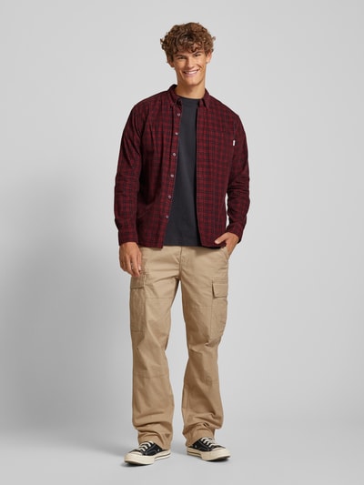 Pepe Jeans Regular fit vrijetijdsoverhemd met button-downkraag, model 'Marel' Rood - 1