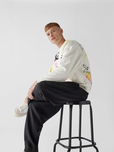 R13 Sweatshirt mit Motiv-Print Offwhite 6