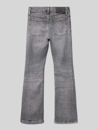 Calvin Klein Jeans Flared jeans met labelpatch Middengrijs - 3