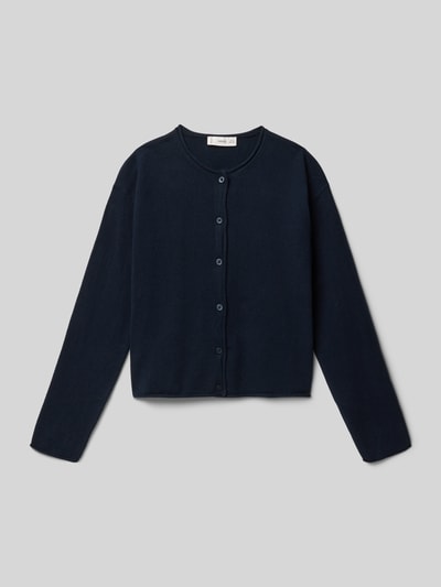 Mango Strickjacke mit Knopfleiste Marine 1