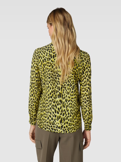 Zadig & Voltaire Bluse mit Animal-Print Modell 'TAOS' Neon Gelb 5