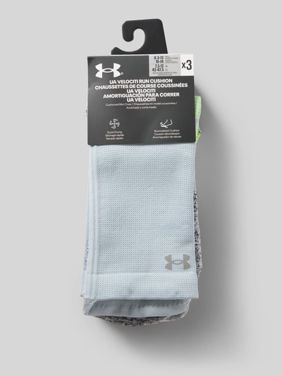Produktfoto, jasnoniebieskie, szare i czarne skarpety z elastycznym pasem Socken mit elastischem Bund im 3er-Pack von Under Armour, skarpety męskie