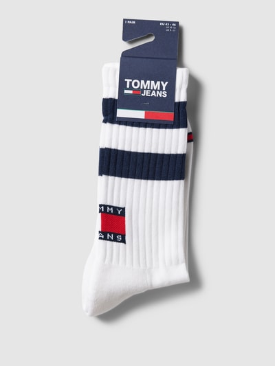 Tommy Jeans Socken mit Kontraststreifen Weiss 3