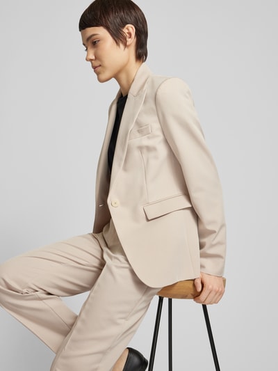 Mango Blazer in unifarbenem Design Sand 3