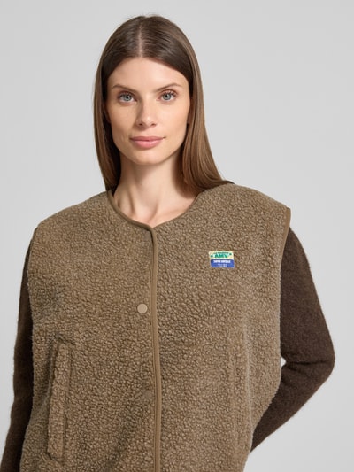 American Vintage Regular fit gilet met logopatch, model 'Hoktown' Kit gemêleerd - 3