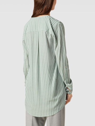 Montego Blouseshirt met all-over motief Grasgroen - 5