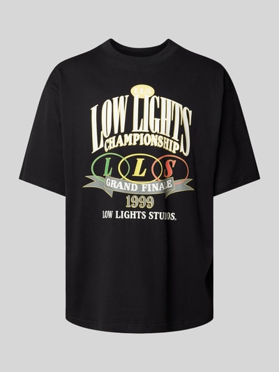 Low Lights Studios T-shirt z nadrukiem z logo model ‘CHAMPIONSHIP’ Czarny 2