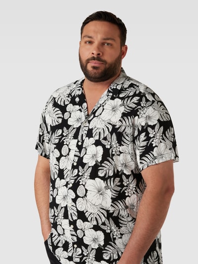 Jack & Jones Plus PLUS SIZE Freizeithemd mit Allover-Muster Black 3