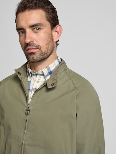 Barbour Regular Fit Blouson aus reiner Baumwolle Oliv 3