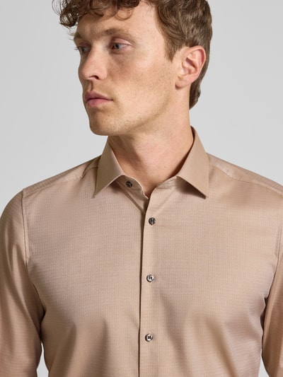 OLYMP Level Five Slim Fit Business-Hemd mit Kentkragen Sand 3