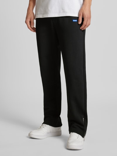 Hugo Blue Oversized Sweatpants mit Label-Patch Modell 'Nanetti' Black 4