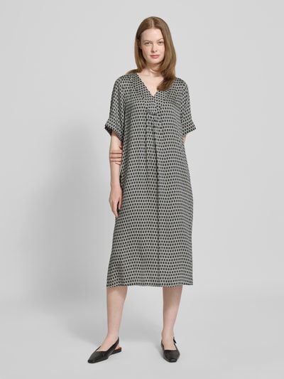 Smith and Soul Sukienka midi z dekoltem w serek Czarny 4