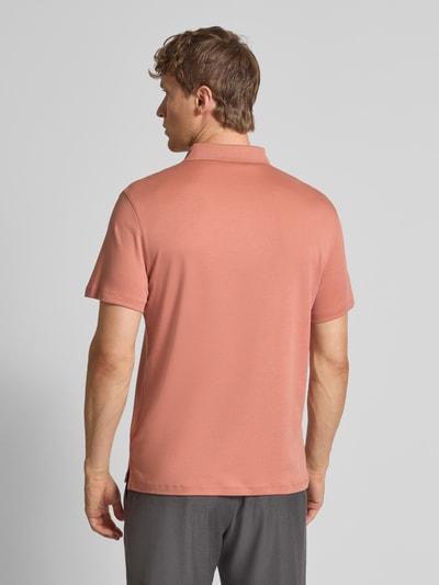 CK Calvin Klein Relaxed Fit Poloshirt mit Logo-Stitching Modell 'SUPIMA' Lachs 5