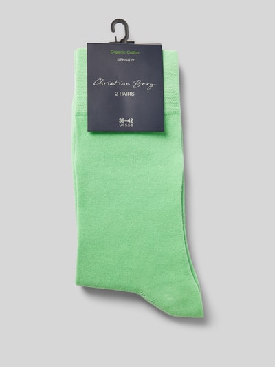 Christian Berg Men Socken mit Label-Detail Lind 3