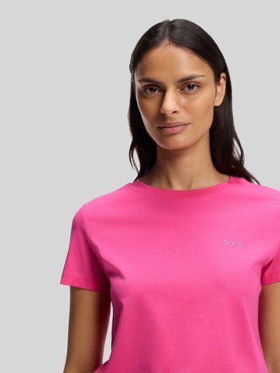 BOSS Orange Regular Fit T-Shirt aus reiner Baumwolle Modell 'ESOGO' Pink 3
