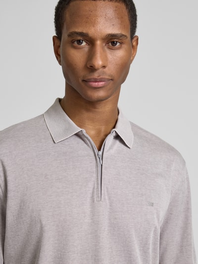 Christian Berg Men Poloshirt mit Polokragen Mittelgrau 3
