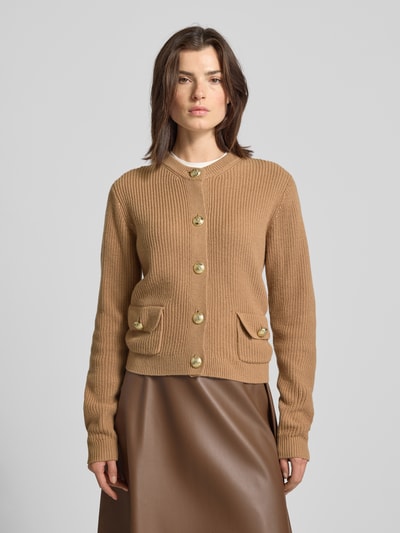 JOOP! Strickjacke mit Woll-Kaschmir-Anteil Modell 'Kimberly' Camel 4