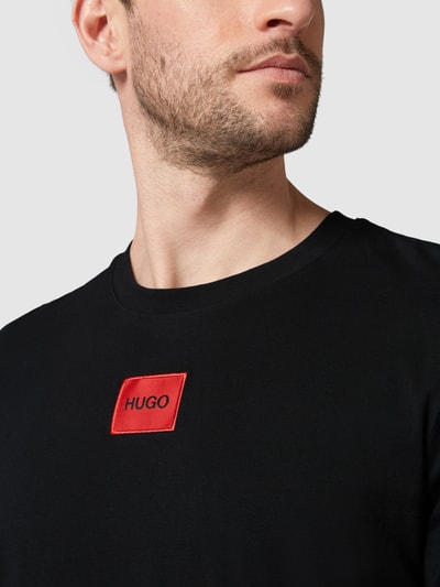 HUGO T-shirt van katoen, model 'Diragolino12' Zwart - 3