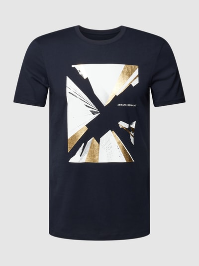 ARMANI EXCHANGE T-Shirt mit Motiv-Print Dunkelblau 2