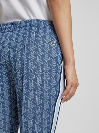 Lacoste Sport Flared Jogginghose mit fixierten Bügelfalten Bleu 3