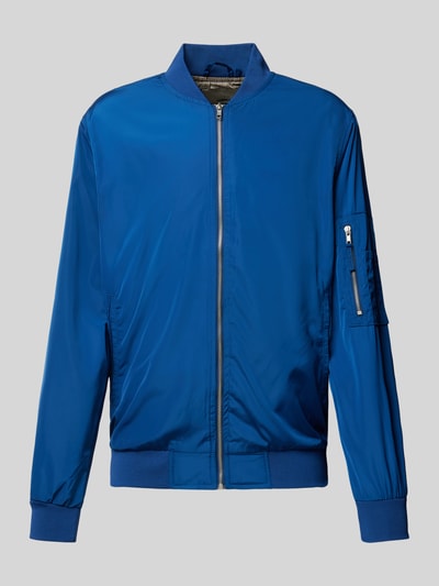 Blend Blouson met paspelzakken Marineblauw - 2