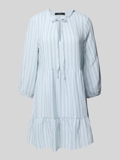 Vero Moda Sukienka midi taliowana z czystej bawełny model ‘NANNA’ Trzcinowy 2