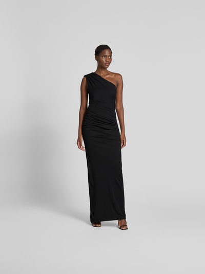 ROTATE Midikleid mit One-Shoulder-Träger Black 4