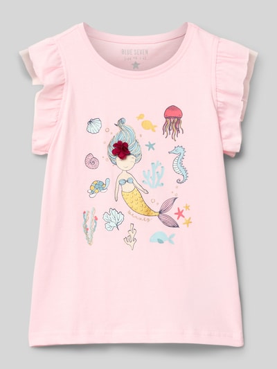 Blue Seven Tanktop met volantmouwen Roze - 1