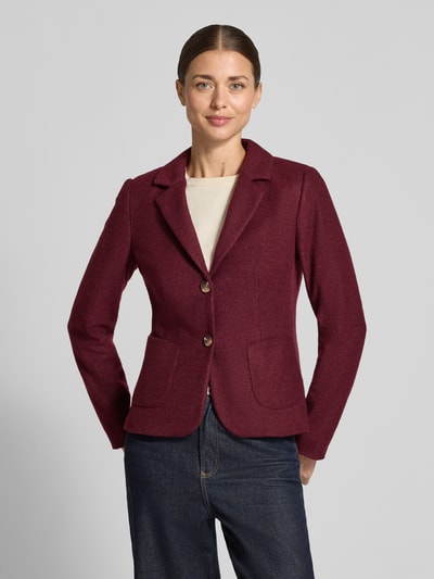 Betty Barclay Kurzblazer aus Wolle mit aufgesetzten Taschen Bordeaux 4