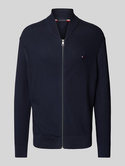 Tommy Hilfiger Regular fit gebreid jack met ritssluiting Marineblauw - 2