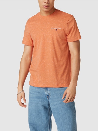Tommy Jeans T-Shirt in melierter Optik Orange 4