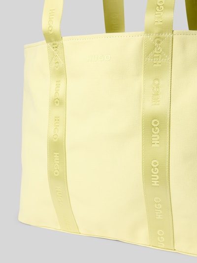 HUGO Strandtasche aus reiner Baumwolle Modell 'BECKY CA_TOTE' Hellgruen 3