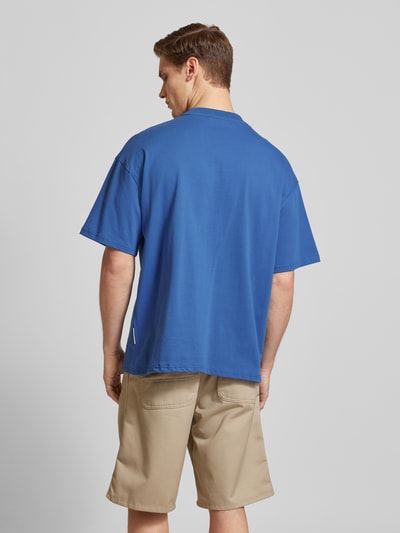 No Bystanders T-shirt z wyhaftowanym logo model ‘BERRY’ Niebieski 5
