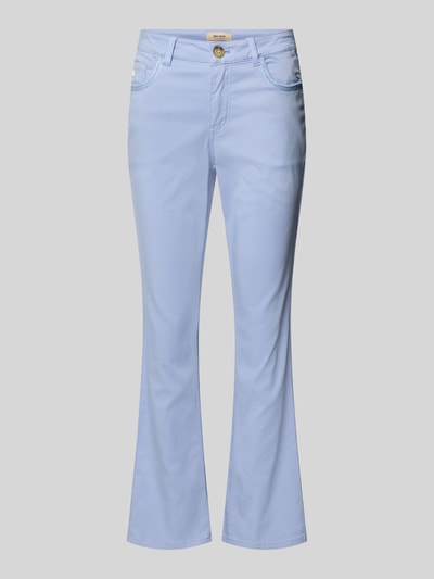 Produktfoto, jasnoniebieska Flared Fit Jeans mit Lyocell-Anteil Modell 'Ashley' von MOS MOSH, bawełniana mieszanka, szerokość w rozmiarze 27: 39 cm, długość nogawki wewnętrznej 72 cm