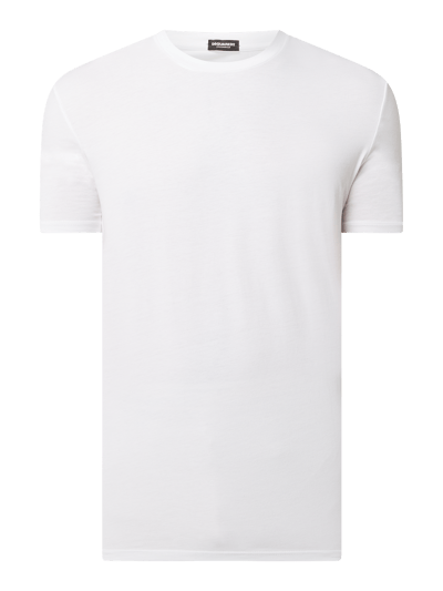 DSQUARED2 Beach & Body T-Shirt mit Stretch-Anteil  Weiss 2