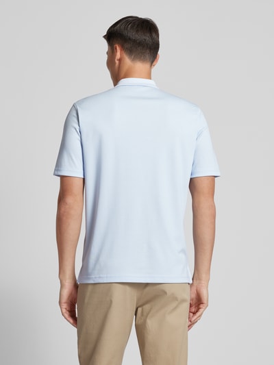 Christian Berg Men Regular fit poloshirt met borstzak Bleu - 5