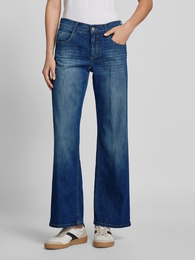 Angels Relaxed fit jeans in 5-pocketmodel, model 'LIZ' Marineblauw - 4