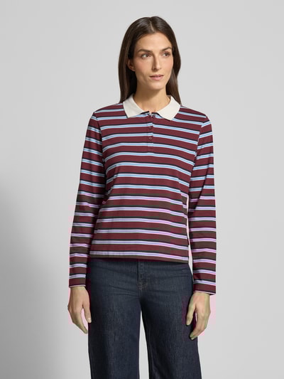 s.Oliver RED LABEL Koszulka polo o kroju Regular Fit z czystej bawełny Bordowy 4