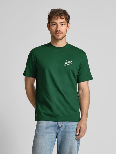 Lacoste Regular Fit T-Shirt aus reiner Baumwolle Dunkelgruen 4