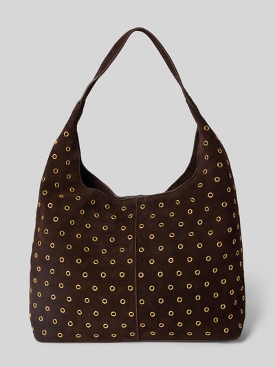 Mango Shopper mit Nieten Modell 'belinda' Dunkelbraun 4