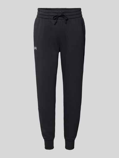 Under Armour Regular Fit Sweatpants mit Logo-Stitching Modell 'Rival' Black 2