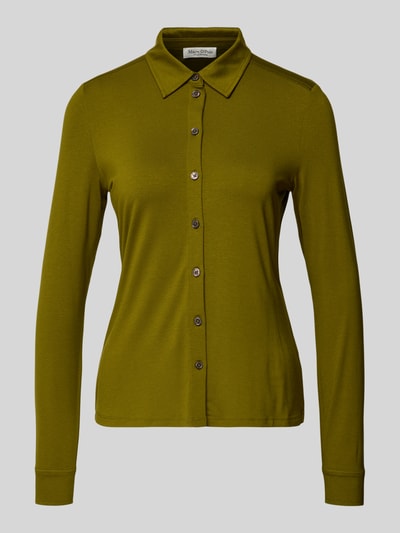 Marc O'Polo Regular Fit Langarmbluse aus Viskose-Mix Hellgruen 2