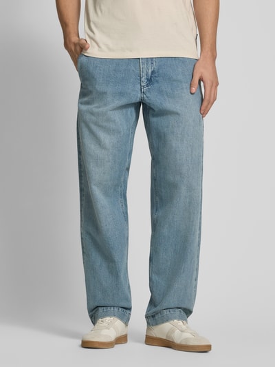 ANNARR Straight leg jeans met riemlussen, model 'TRYGVE SELVEDGE' Jeansblauw - 4