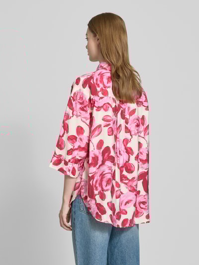 MSCH Copenhagen Regular Fit Bluse mit 3/4-Arm Modell 'Edrina' Pink 5