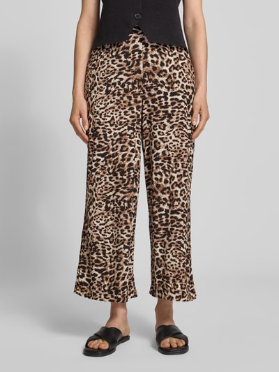 B.Young Wide leg culotte met steekzakken, model 'JOELLA' Middenbruin - 4